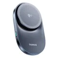 Безжична стойка PrimeTrip VC1 Pro (C40169009123-00) за вентилация - Baseus - Type-C, 15W, Qi2, с охлаждащ вентилатор - Черно