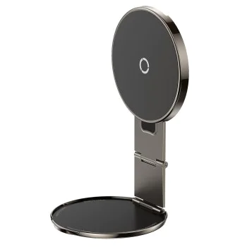 Baseus - Стойка за кола PrimeTrip VX1 Versatile (C4016900C123-00) - за пътуване, магнитна, ултратънка, сгъваема - черна