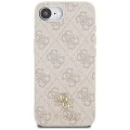 Калъф за iPhone 16e - Guess - Hardcase 4G Classic MagSafe (GUHMPSE4P4SM4MP) - Розов