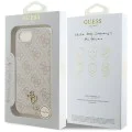 Калъф за iPhone 16e - Guess - Hardcase 4G Classic MagSafe (GUHMPSE4P4SM4MP) - Розов