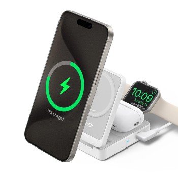 Apple 15W + зарядно и Type-C кабел - Anker (B2557321) - бял Apple 15W + зарядно и Type-C кабел - Anker (B2557321) - бял
