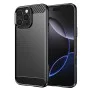 Калъф за iPhone 16 Pro Max - Carbon Silicone - Черен