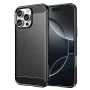 Калъф за iPhone 16 Pro - Carbon Silicone - Черен