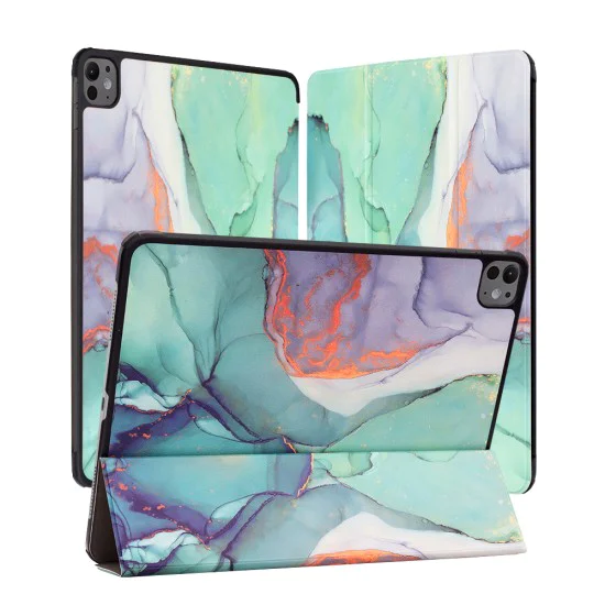 Калъф за iPad Pro 13 (2024) - FoldPro - Green Time