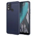 Калъф за Nokia C22 - Carbon Silicone - Blue