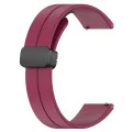Каишка за Huawei Watch GT 4 (41 мм)/W1/Honor Watch S1/Garmin Venu 2S/Vivoactive 4S - Techsuit - Каишка за часовник 18 мм (W011) - Бордо
