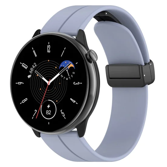 Каишка за Huawei Watch GT 4 (41 мм)/W1/Honor Watch S1/Garmin Venu 2S/Vivoactive 4S - Techsuit - Каишка за часовник 18 мм (W011) - Светло Син