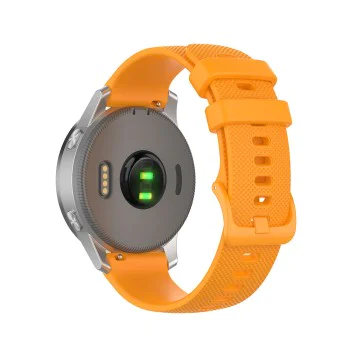 Каишка за Huawei Watch GT 4 (41 мм)/W1/Honor Watch S1/Garmin Venu 2S/Vivoactive 4S - Techsuit - Каишка за часовник 18 мм (W006) - Оранжев