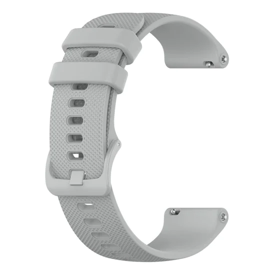 Каишка за Huawei Watch GT 4 (41 мм)/W1/Honor Watch S1/Garmin Venu 2S/Vivoactive 4S - Techsuit - Каишка за часовник 18 мм (W006) - Сив