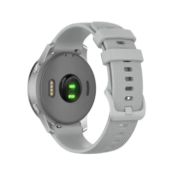 Каишка за Huawei Watch GT 4 (41 мм)/W1/Honor Watch S1/Garmin Venu 2S/Vivoactive 4S - Techsuit - Каишка за часовник 18 мм (W006) - Сив
