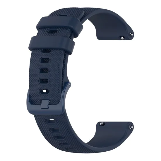 Каишка за Huawei Watch GT 4 (41 mm)/W1/Honor Watch S1/Garmin Venu 2S/Vivoactive 4S - Techsuit - Каишка за часовник 18 mm (W006) - Син