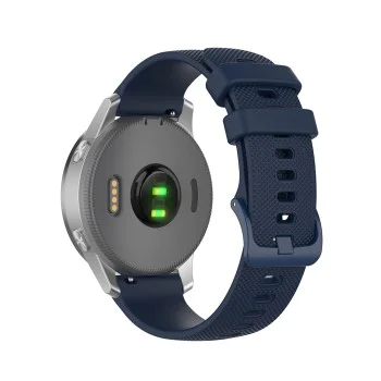 Каишка за Huawei Watch GT 4 (41 mm)/W1/Honor Watch S1/Garmin Venu 2S/Vivoactive 4S - Techsuit - Каишка за часовник 18 mm (W006) - Син