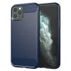 Калъф за iPhone 11 Pro Max - Carbon Silicone - Blue