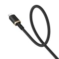 Baseus - Кабел за данни Dura Series (P10377801U01-02) - USB към Lightning, бързо зареждане, 480Mbps, 2.4A, найлон, 2 м - златен / черен