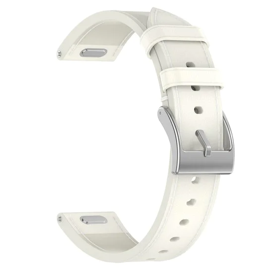 Каишка за Huawei Watch GT 4 (41 мм)/W1/Honor Watch S1/Garmin Venu 2S/Vivoactive 4S - Techsuit - Каишка за часовник 18 мм (W073) - Бял