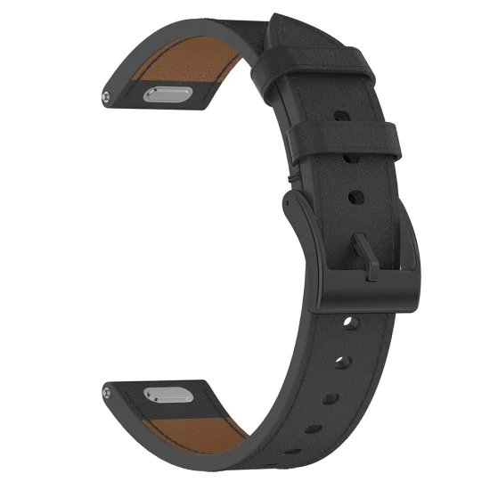 Каишка за Huawei Watch GT 4 (41 мм)/W1/Honor Watch S1/Garmin Venu 2S/Vivoactive 4S - Techsuit - Каишка за часовник 18 мм (W073) - Черен