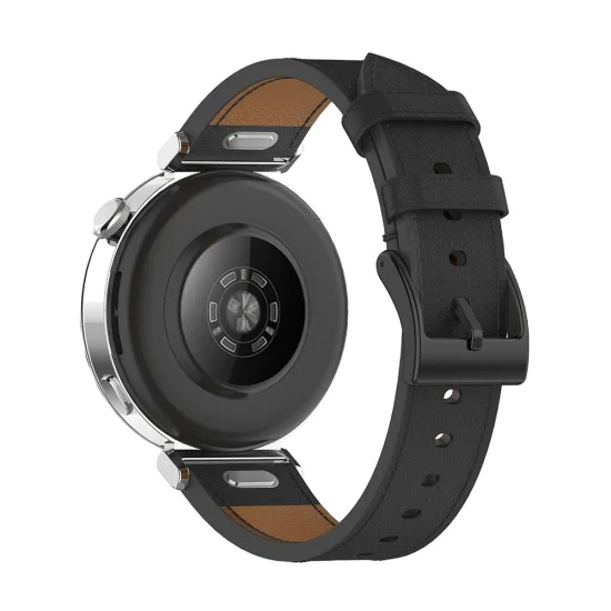 Каишка за Huawei Watch GT 4 (41 мм)/W1/Honor Watch S1/Garmin Venu 2S/Vivoactive 4S - Techsuit - Каишка за часовник 18 мм (W073) - Черен