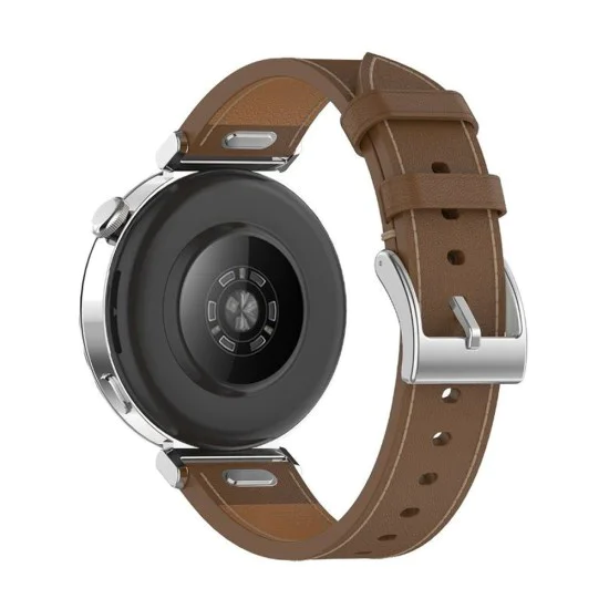 Каишка за Huawei Watch GT 4 (41 мм)/W1/Honor Watch S1/Garmin Venu 2S/Vivoactive 4S - Techsuit - Каишка за часовник 18 мм (W073) - Кафяв