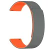 Techsuit - Каишка за часовник 22 мм (W074) - Samsung Galaxy Watch (46 мм)/Watch 3/Gear S3, Huawei Watch GT/GT 2 (46 мм) - Сив / Оранжев