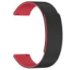 Techsuit - Каишка за часовник 20 мм (W074) - Samsung Galaxy Watch4/5/Active 2, Huawei Watch GT 3 (42 мм)/GT 3 Pro (43 мм) - черен / червен
