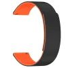 Каишка за Huawei Watch GT 4 (41 mm)/W1/Honor Watch S1/Garmin Venu 2S/Vivoactive 4S - Techsuit - Каишка за часовник 18 mm (W074) - Черен / Оранжев
