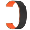 Каишка за Huawei Watch GT 4 (41 mm)/W1/Honor Watch S1/Garmin Venu 2S/Vivoactive 4S - Techsuit - Каишка за часовник 18 mm (W074) - Черен / Оранжев