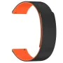 Каишка за Huawei Watch GT 4 (41 mm)/W1/Honor Watch S1/Garmin Venu 2S/Vivoactive 4S - Techsuit - Каишка за часовник 18 mm (W074) - Черен / Оранжев