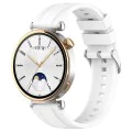 Каишка за Huawei Watch GT 4 (41 мм)/W1/Honor Watch S1/Garmin Venu 2S/Vivoactive 4S - Techsuit - Каишка за часовник 18 мм (W075) - Бял