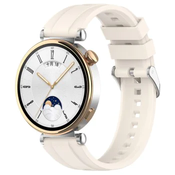 Каишка за Huawei Watch GT 4 (41 мм)/W1/Honor Watch S1/Garmin Venu 2S/Vivoactive 4S - Techsuit - Каишка за часовник 18 мм (W075) - Бежов