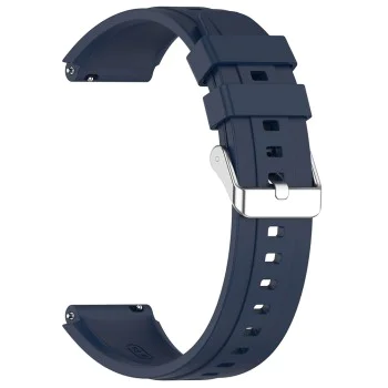 Каишка за Huawei Watch GT 4 (41 mm)/W1/Honor Watch S1/Garmin Venu 2S/Vivoactive 4S - Techsuit - Каишка за часовник 18 mm (W075) - Navy Blue