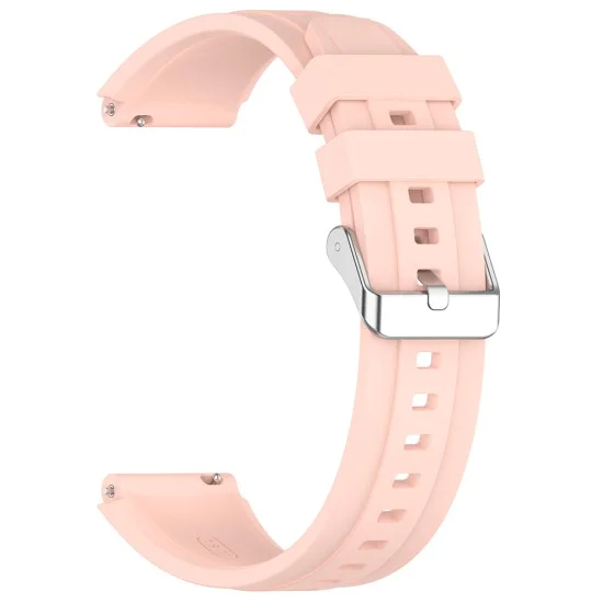 Каишка за Huawei Watch GT 4 (41 мм)/W1/Honor Watch S1/Garmin Venu 2S/Vivoactive 4S - Techsuit - Каишка за часовник 18 мм (W075) - Розов