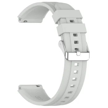 Каишка за Huawei Watch GT 4 (41 мм)/W1/Honor Watch S1/Garmin Venu 2S/Vivoactive 4S - Techsuit - Каишка за часовник 18 мм (W075) - Сив