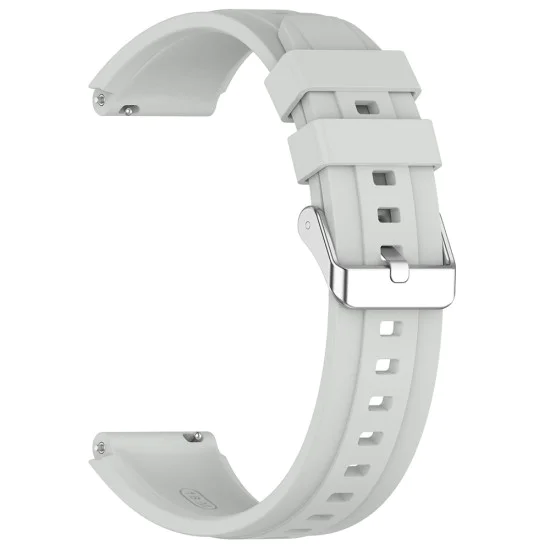 Каишка за Huawei Watch GT 4 (41 мм)/W1/Honor Watch S1/Garmin Venu 2S/Vivoactive 4S - Techsuit - Каишка за часовник 18 мм (W075) - Сив