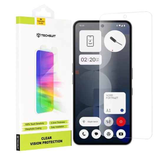 Protector for Nothing Phone (3a) / (3a) Pro - Techsuit - Clear Vision Glass - Прозрачен