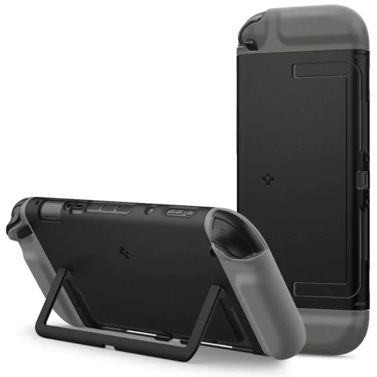 Spigen - Защитен калъф Nano Pop - за Nintendo Switch 2, тънък, със стойка - Черен сезам
