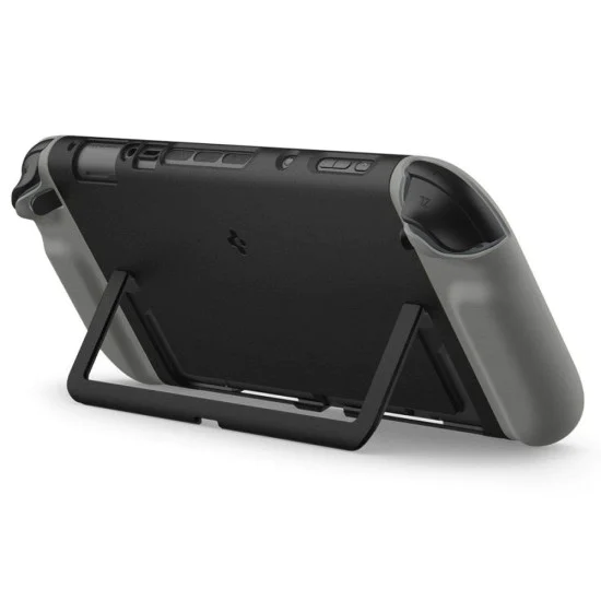 Spigen - Защитен калъф Nano Pop - за Nintendo Switch 2, тънък, със стойка - Черен сезам