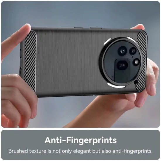 Case for Nothing Phone (3a) Pro - Techsuit - Carbon Silicone - Black
