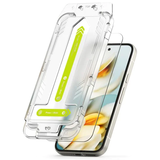 Ringke – закалено стъкло Easy Slide (2 Броя) – Google Pixel 9a – прозрачен