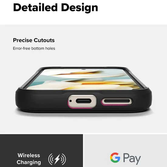 Ringke – Ониксов дизайн – Google Pixel 9a – Camo Black
