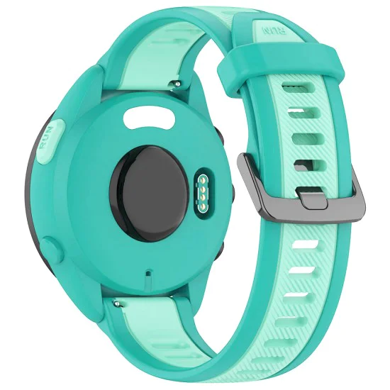 Каишка за Huawei Watch GT 4 (41mm)/W1/Honor Watch S1/Garmin Venu 2S/Vivoactive 4S - Каишка за часовник (W053) - Синьо синьо