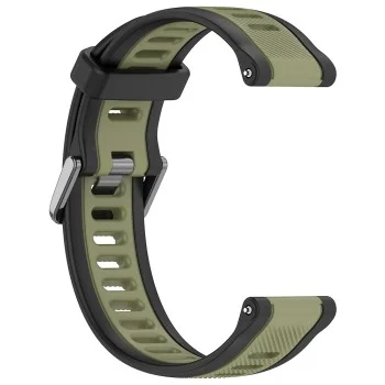Каишка за Huawei Watch GT 4 (41mm)/W1/Honor Watch S1/Garmin Venu 2S/Vivoactive 4S - Каишка за часовник (W053) - Каки
