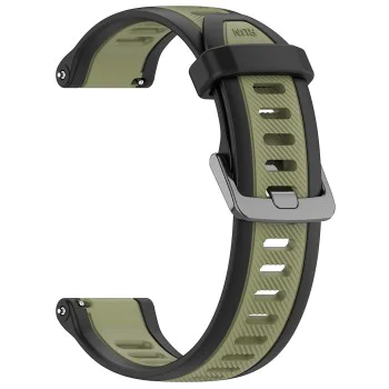 Каишка за Huawei Watch GT 4 (41mm)/W1/Honor Watch S1/Garmin Venu 2S/Vivoactive 4S - Каишка за часовник (W053) - Каки