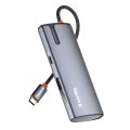 ColorWay - Докинг станция (CW-HUB01) - 3x USB, Type-C, HDMI 4K HD, PD 100W, 5Gps, Plug&Play, с вграден индикатор - Сребрист