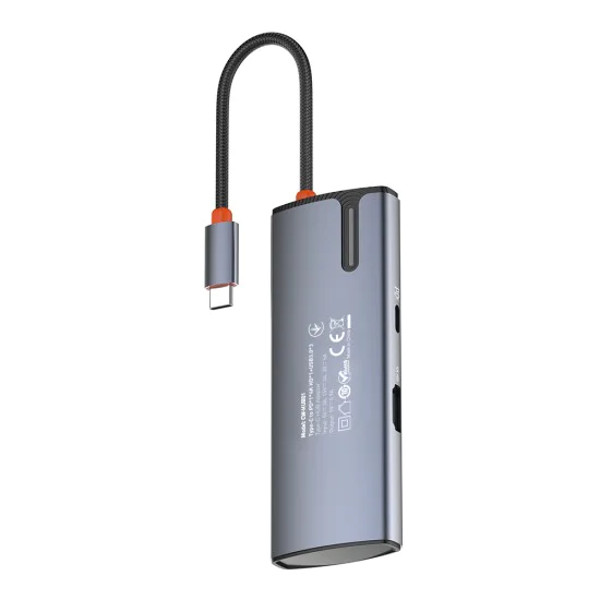 ColorWay - Докинг станция (CW-HUB01) - 3x USB, Type-C, HDMI 4K HD, PD 100W, 5Gps, Plug&Play, с вграден индикатор - Сребрист