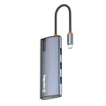 ColorWay - Докинг станция (CW-HUB01) - 3x USB, Type-C, HDMI 4K HD, PD 100W, 5Gps, Plug&Play, с вграден индикатор - Сребрист