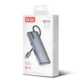 ColorWay - Докинг станция (CW-HUB01) - 3x USB, Type-C, HDMI 4K HD, PD 100W, 5Gps, Plug&Play, с вграден индикатор - Сребрист