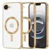 Techsuit - Луксозен Crystal MagSafe - iPhone 16e - Златен