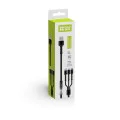 Кабел за данни 4в1 (CW-CBU3003-GR) - ColorWay - USB към Lightning + Micro-USB + Type-C, 20W, 4A, Найлон, 1.2 м - Сив