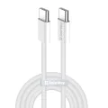 Кабел за данни (CW-CBPDCC061-GR) - ColorWay - за MacBook Pro, Type-C към Type-C, PD Fast Charging 60W, 3A, Найлон, 1 м - Сив