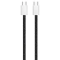 Кабел за данни (CW-CBPDCC061-BK) - ColorWay - за MacBook Pro, Type-C към Type-C, PD Fast Charging 60W, 3A, Найлон, 1 м - Черен